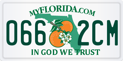 FL license plate 0662CM