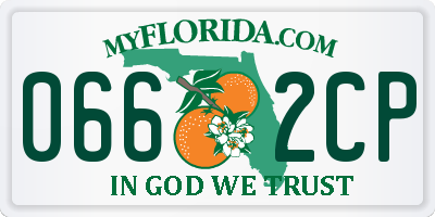 FL license plate 0662CP