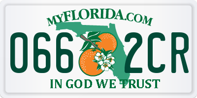 FL license plate 0662CR