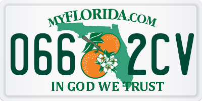 FL license plate 0662CV
