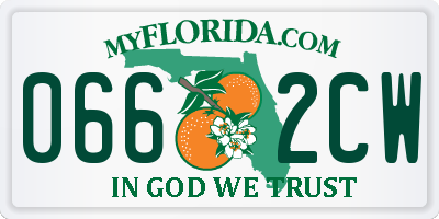 FL license plate 0662CW