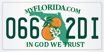FL license plate 0662DI