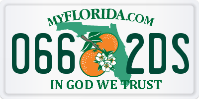 FL license plate 0662DS