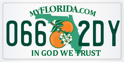 FL license plate 0662DY