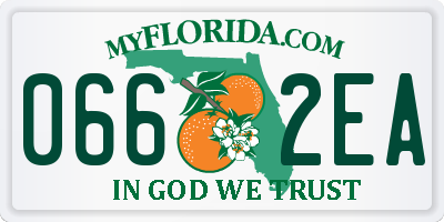 FL license plate 0662EA
