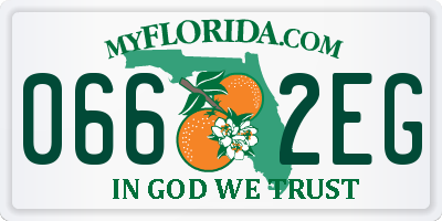 FL license plate 0662EG