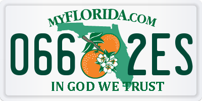 FL license plate 0662ES