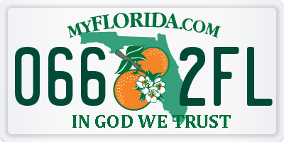 FL license plate 0662FL