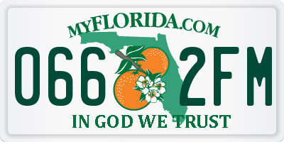 FL license plate 0662FM