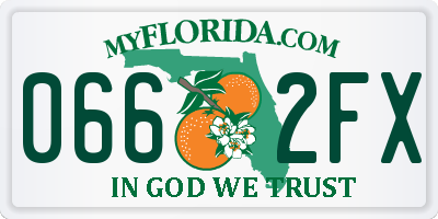 FL license plate 0662FX