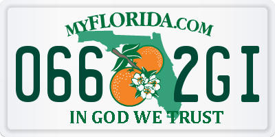 FL license plate 0662GI