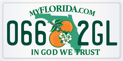 FL license plate 0662GL