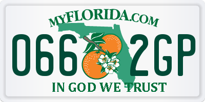 FL license plate 0662GP