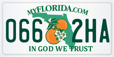 FL license plate 0662HA