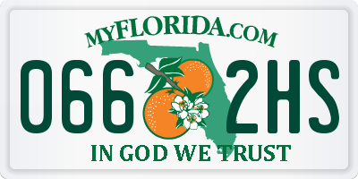 FL license plate 0662HS