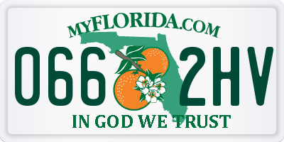 FL license plate 0662HV
