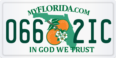 FL license plate 0662IC