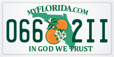 FL license plate 0662II