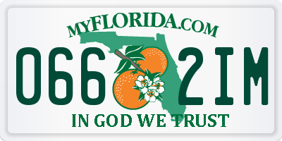 FL license plate 0662IM