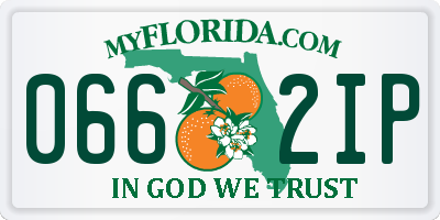 FL license plate 0662IP