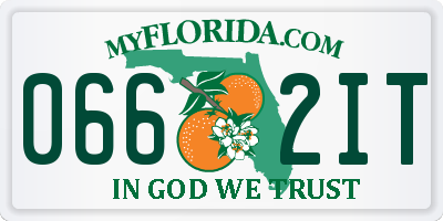 FL license plate 0662IT