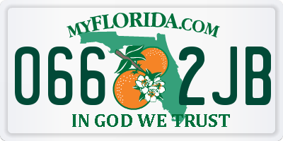 FL license plate 0662JB