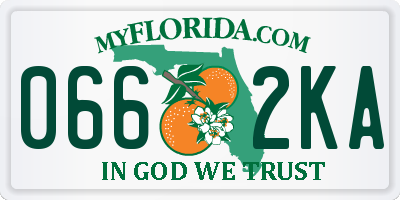 FL license plate 0662KA