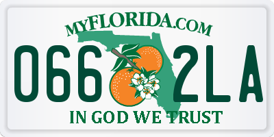 FL license plate 0662LA