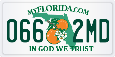 FL license plate 0662MD
