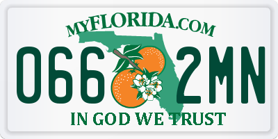 FL license plate 0662MN