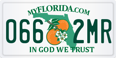 FL license plate 0662MR