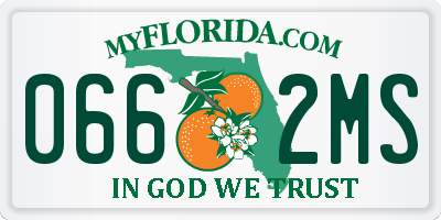 FL license plate 0662MS