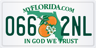 FL license plate 0662NL