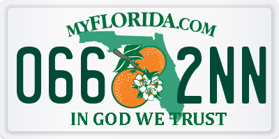FL license plate 0662NN