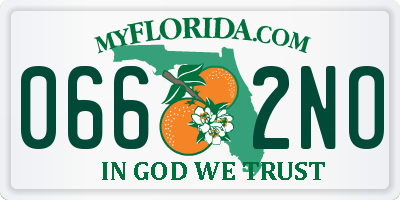 FL license plate 0662NO
