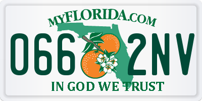FL license plate 0662NV