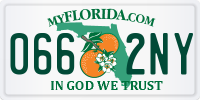 FL license plate 0662NY