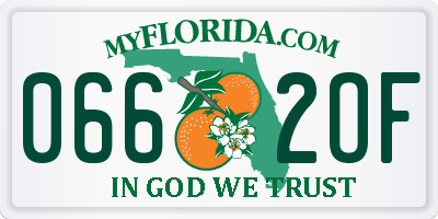 FL license plate 0662OF