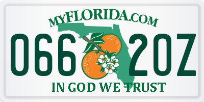 FL license plate 0662OZ