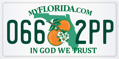 FL license plate 0662PP