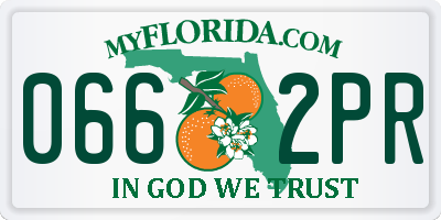 FL license plate 0662PR