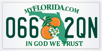 FL license plate 0662QN