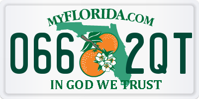 FL license plate 0662QT