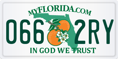 FL license plate 0662RY