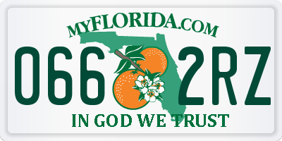 FL license plate 0662RZ