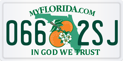 FL license plate 0662SJ
