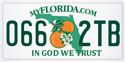 FL license plate 0662TB