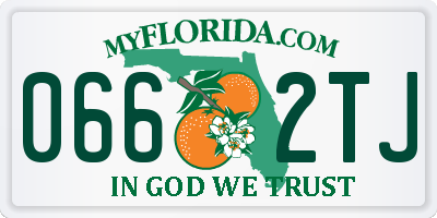 FL license plate 0662TJ