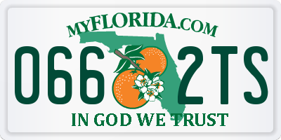 FL license plate 0662TS
