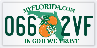 FL license plate 0662VF
